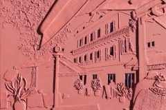 Sculpture sous-jacente à Marché à Nice, 24x24 po