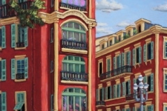 Fenêtres sur la grande place, 24x12 po