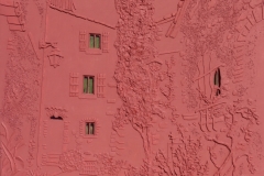 Sculpture sous-jacente à Près du château Grimaldi, 20x20 po