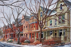 Première neige, 36x48 pouces