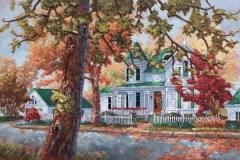 L'automne à St-Denis, 24x36 pouces